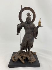 恵比寿像 鯛 七福神 縁起物 大型置物 鉄製 恵比寿様 和風 260308-1