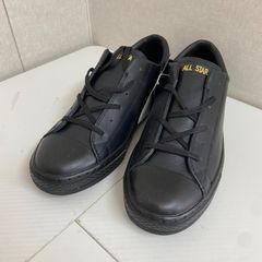 新品未使用】コンバース レザー オールスター クップ OX ブラック 25.5