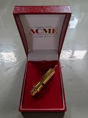 【新品・未使用】ACME Mini City 47 No.47 ゴールドメッキ ホイッスル 英国製 箱付