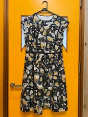 Y【Y11-23】◇LESTERA　40サイズ　半袖ワンピース　多色　チェック柄/花柄のサムネイル