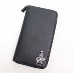 620)PRADA プラダ×PORTER ポーターコラボ ラウンドファスナー長財布 