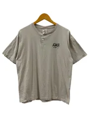 ALORE (アローレ) 半袖ヘンリーネックカットソー Tシャツ 両面プリント USA製 90S 古着 ビンテージ 3M Nevada L ベージュ メンズ/078のサムネイル