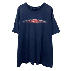 ～00s NIKE 半袖 プリントTシャツ XXL～ ネイビー ナイキ プルオーバー ビッグプリント ～00年代 カットソー 夏物 a806-6078のサムネイル