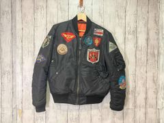 メンズ 【極美品】AVIREX アヴィレックス MA-1 ヒロアカコラボ