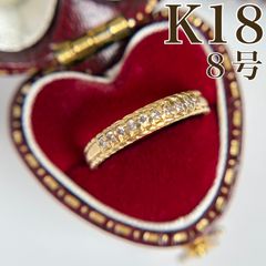 ☆ K18 透かし 昭和レトロ 唐草模様 指輪 8号 ゴールド - メルカリ