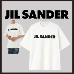 新品】JIL SANDER ジルサンダー ロゴ プリント コットンTシャツ S