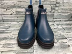 26.5〜27㎝☆美品 AIGLEレインブーツ43 エーグルロング 長靴 ラバー