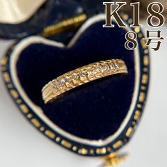 ☆ K18 透かし 昭和レトロ 唐草模様 指輪 8号 ゴールド - メルカリ