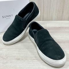 美品 ペリーコサニー レザー スリッポン 人気モデル 39 ブラック 25.5 