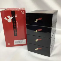 フェリシモ　花鳥風ゲッチュー　パーティーおじゅう　ミニサイズ4段重箱　Y804のサムネイル