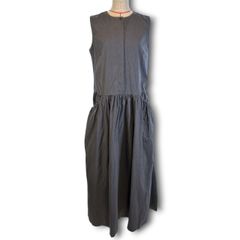 Theory luxe セオリーリュクス リネン混ノースリーブワンピース ドレス