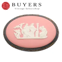 【中古】 ウェッジウッド ブローチ ジャスパー メタル ピンク アクセサリー レディース 女性 Wedgwoodのサムネイル