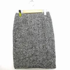 フィールドドリーム field/dream スカート ボトムス タイト ニット 総柄 無地 ひざ丈 ウール 毛 61 ネイビー グレー 紺 /MT26のサムネイル