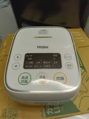 在庫処分！ハイアール 3合炊きマイコン炊飯器 JJ-M32A 2021年製 ホワイト [388]のサムネイル