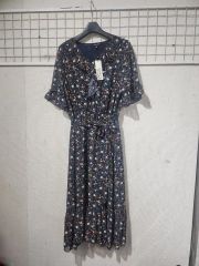 ローレンラルフローレン 小花柄 カシュクール ロングワンピース サイズ