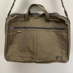 PORTER 　ポーター 2wayブリーフケース　ビジネスバッグ　カーキ　キャンバス