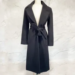 LAUREN RALPH LAUREN ローレン　ラルフローレン　ラップコート　イタリア製生地　ベルテッド　ウール　ナイロン　カシミヤ　ブラック　黒　黒色　00サイズのサムネイル