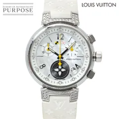 ルイ ヴィトン LOUIS VUITTON タンブール ラブリーカップ Q132H クロノグラフ レディース 腕時計 ダイヤ デイト クォーツ Tambour 90330066のサムネイル