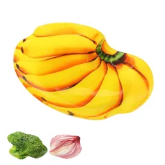 ダルトン DULTON プレート グラスファーマープレート （ ガラス 皿 ベジタブル 野菜 ガラスプレート お皿 トレー 食器 ベジタブルモチーフ バナナ ブロッコリー オニオン おしゃれ かわいい ユニーク ポップ 映え )のサムネイル