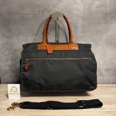 フェリージ 13-27 トートバッグ ネイビー×ブラウン ナイロン レザー