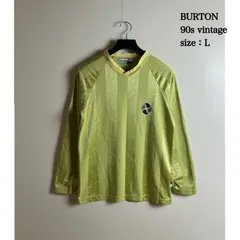 BURTON 90s vintage stripe game shirts L バートン ヴィンテージ ストライプ ゲームシャツ 長袖Tシャツ ロンT 総柄 希少 レア テックのサムネイル