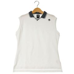 デサントゴルフ バックプリーツスリーブレスシャツ レディース S【新品