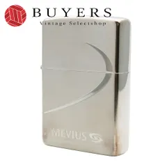 【中古】 ジッポ ライター メタル シルバー MEVIUS メビウス 喫煙具 メンズ 男性 ZIPPO｜在庫あり