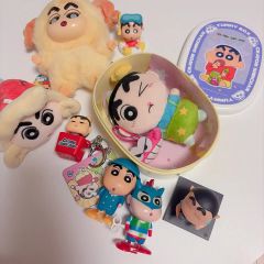 クレヨンしんちゃん ソフビ ストラップ キーホルダー がま口サイフ