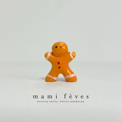 フェーヴ　ジンジャーブレッドマン　ピカール　クリスマス　2015年　フランス　フェーブ　ミニチュア陶器　m-0930のサムネイル