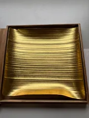 【京漆器 象彦】瑞雲 金箔皿（木箱・しおり付き）のサムネイル