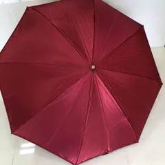 D514 Yves Saint Laurent イヴサンローラン 折りたたみ傘 赤 265284742のサムネイル