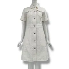 極美品 LOUIS VUITTON ルイヴィトン ジャケット ロング 半袖 デニム モノグラム ホワイトのサムネイル