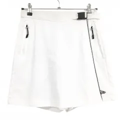 【美品】ニューエラ スカート 白×黒 裾ロゴ 内側インナーパンツ レディース MEDIUM ゴルフウェア New Eraのサムネイル
