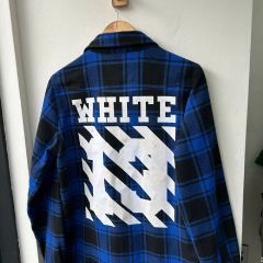 希少OFF-WHITE 14ss ナンバリングデニムシャツ S - メルカリ