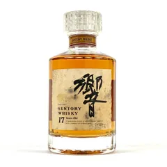 【在庫一掃】 【東京都内限定お届け】 サントリー SUNTORY 響 17年 裏ゴールドラベル ベビーボトル 180ml 国産ウイスキー 【古酒】のサムネイル