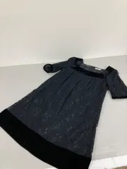 送料無料★ANNA LUNA アンナルナ★レース×ベロアワンピース　半袖ワンピース　スカートワンピース★ブラック★9AR #80615scbのサムネイル