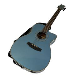 Morris アコースティックギター ブルーグラデーション Morris アコースティックギター ブルーグラデーション - メルカリ