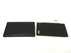 Salvatore Ferragamo フェラガモ レザー 二つ折り 長財布 ウォレット 札入れ 小銭入れ メンズ 2点セット まとめ売り ブラック系 DN6927のサムネイル