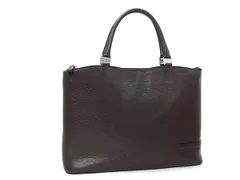 ■美品■ NINA RICCI ニナリッチ レザー トートバッグ ハンドバッグ メンズ レディース ダークブラウン系 DN6950のサムネイル