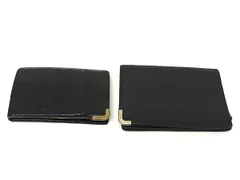 Salvatore Ferragamo フェラガモ レザー コインケース カードケース カード入れ 小銭入れ 2点セット まとめ売り ブラック系 DN6713のサムネイル