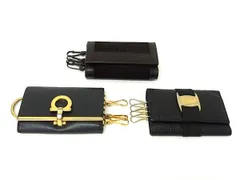 Salvatore Ferragamo フェラガモ ヴァラ ガンチーニ 等  6連 キーケース 鍵入れ 3点セット まとめ売り DN6730のサムネイル