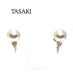 TASAKI / タサキ　パール ダイヤ イヤリング　K18YG　7.3mmのサムネイル