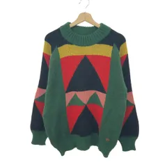 VALENTINO ヴァレンティノ 総柄デザインニット サイズ:M ヴィンテージ品    マルチカラー/グリーン メンズ / 240001202885のサムネイル