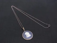 WEDGWOOD ウェッジウッド ヴィンテージ ホールマーク ジャスパー カメオ SV925 ネックレス ペンダント アクセサリー ブルー系 DN6478のサムネイル
