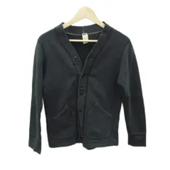 バーンズアウトフィッターズ Barns outfitters カーディガン ミドル丈 O モスグリーン Vネック /SM39 ■GY99のサムネイル