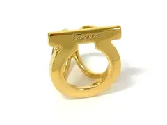 ■美品■ Salvatore Ferragamo フェラガモ ガンチーニ スカーフリング スカーフ留め アクセサリー レディース ゴールド系 DN6188のサムネイル