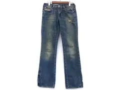 DIESEL ディーゼル アディダス コラボ RONHARY-AD コットン×ポリウレタン ジーンズ ボトムス サイズ W28 L30 洋服 ブルー系 DN5989のサムネイル