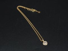 スワロフスキー ゴールドカラー オーバルストーン ネックレス - メルカリ