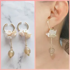 ゆらゆら揺れるイヤーカフ❦