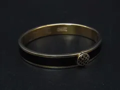 COACH コーチ シグネチャー バングル ブレスレット アクセサリー レディース ブラック系×ゴールド系 DN4098のサムネイル